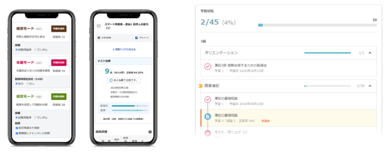 スタディング簿記講座のスマート問題集はスマホのみで勉強可能！